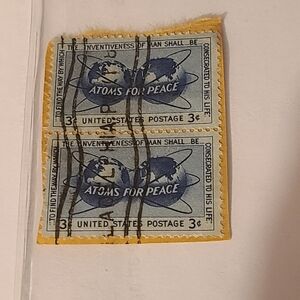 Vintage Blue and Yellow Home Design Stamps